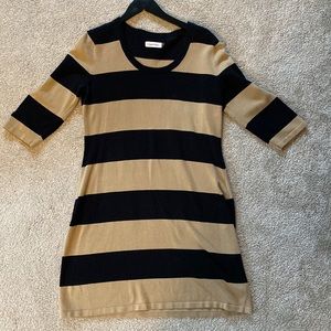 Calvin Klein striped sweater dress size large